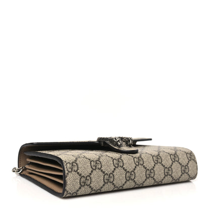 Gucci GG Supreme Monogram Mini Dionysus Chain Wallet Beige Taupe 4 of 11