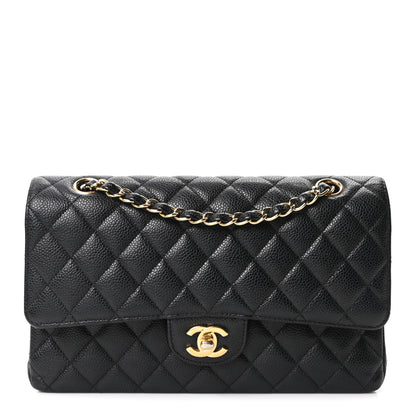 Chanel Caviar Quilted Medium Double Flap Black 1 of 9