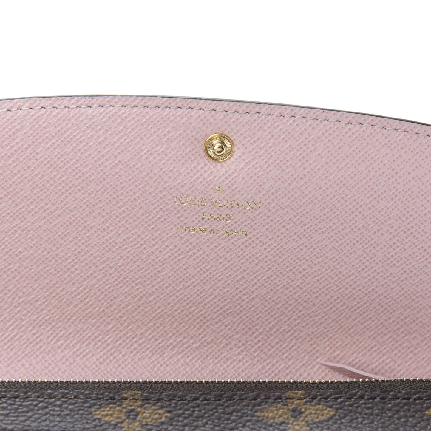 Monogram Emilie Wallet Rose Ballerine