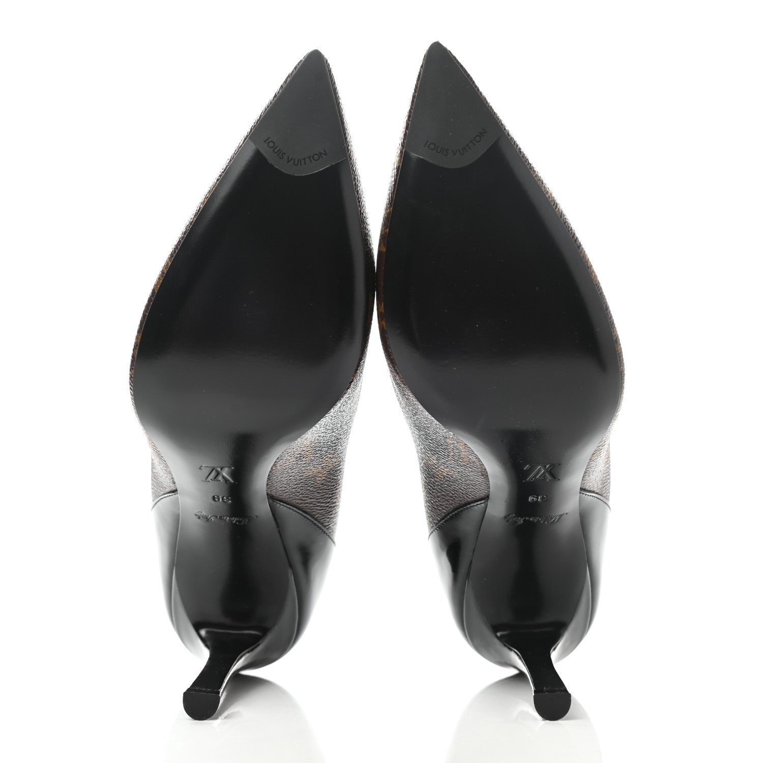 Louis Vuitton Monogram Cherie Pumps 39 Black 5 of 12