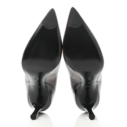 Louis Vuitton Monogram Cherie Pumps 39 Black 5 of 12