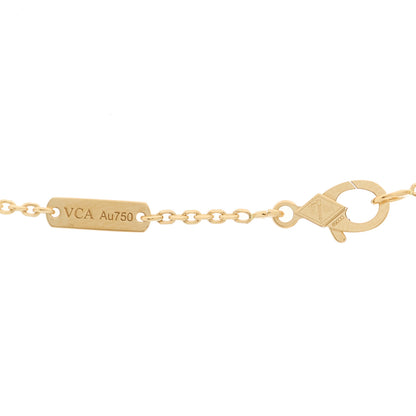 Van Cleef & Arpels 18K Yellow Gold Black Onyx Vintage Alhambra Pendant Necklace 5 of 6