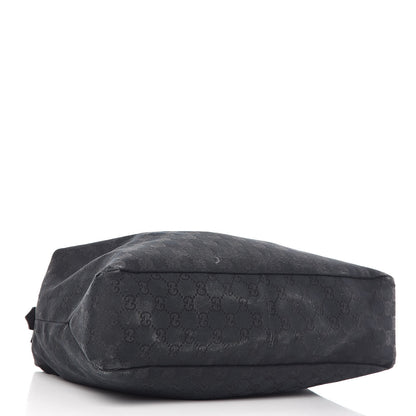 Gucci Monogram Medium Horsebit Chain Hobo Black 4 of 17