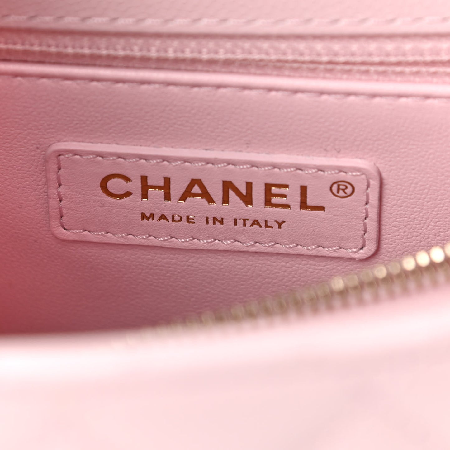 Caviar Quilted Small Coco Handle Flap Light Pink