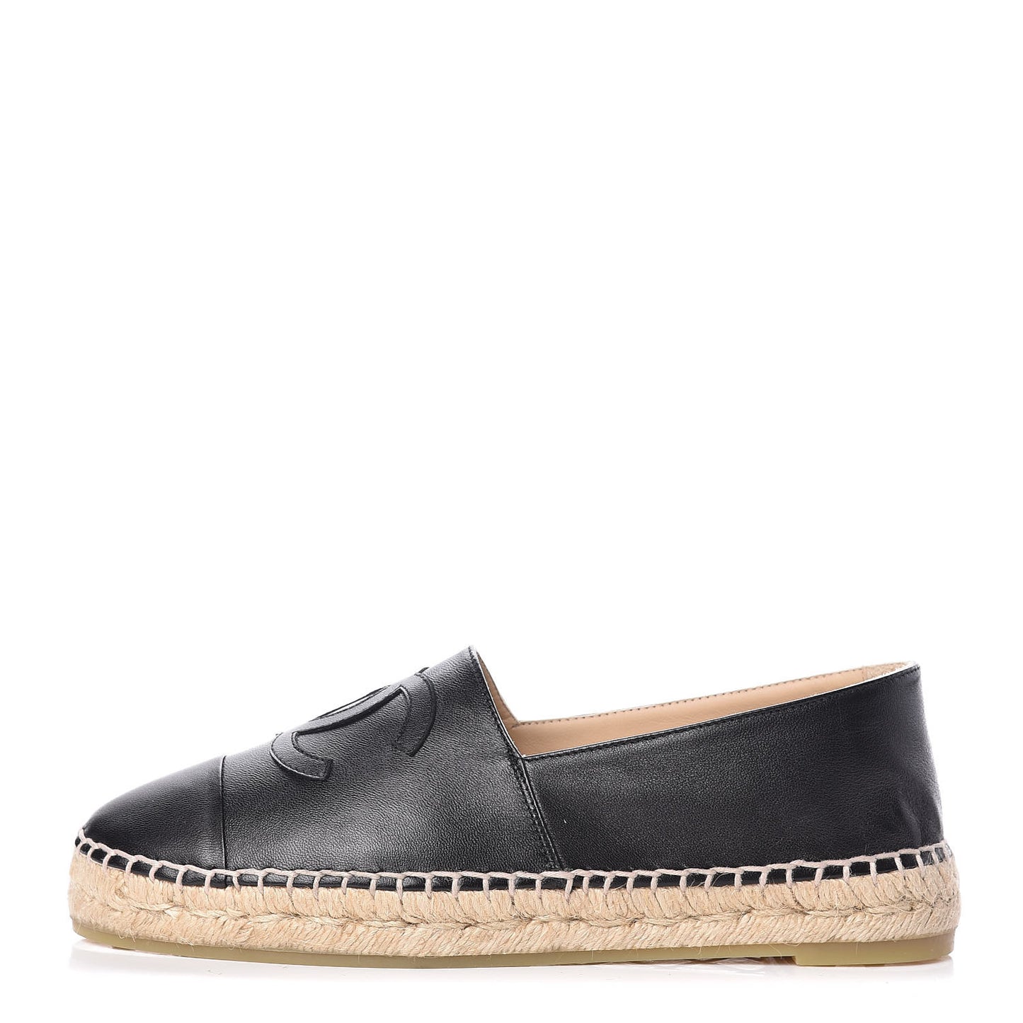 Lambskin CC Espadrilles 38 Black