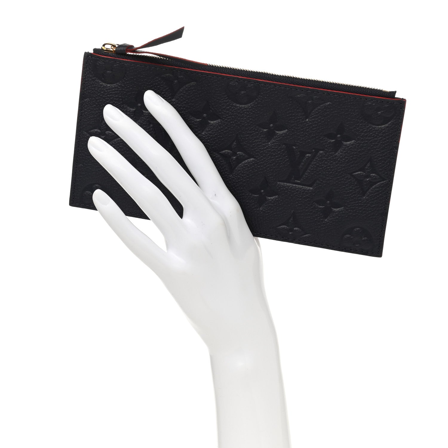 Louis Vuitton Empreinte Felicie Chain Wallet Zippered Insert Marine Rouge 2 of 6