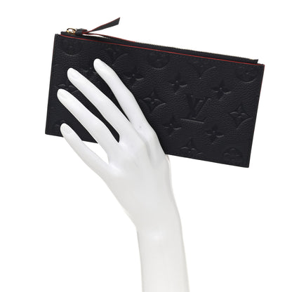 Louis Vuitton Empreinte Felicie Chain Wallet Zippered Insert Marine Rouge 2 of 6