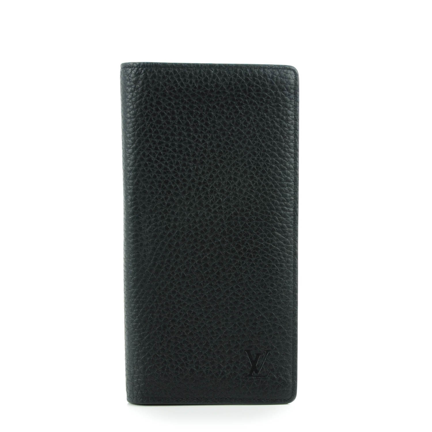 Louis Vuitton Taurillon Brazza Wallet Black 1 of 7