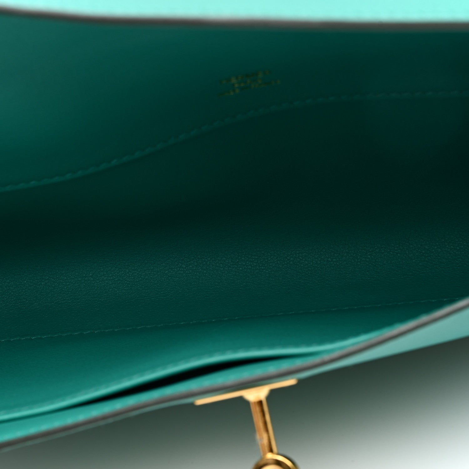 Hermes Swift Kelly Cut Clutch Pochette Vert Verone 5 of 11