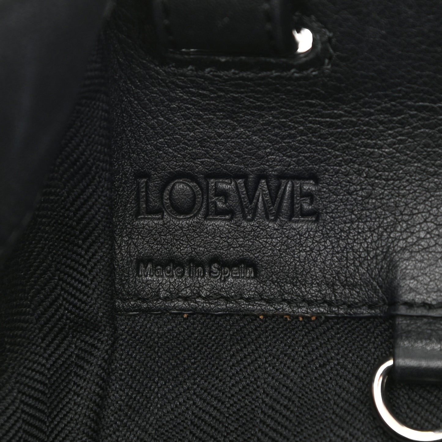 Calfskin Small Hammock Shoulder Bag Black