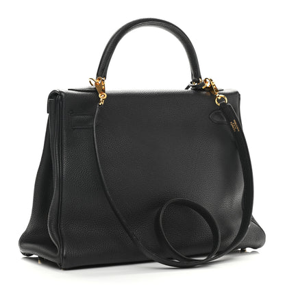 Hermes Togo Kelly Retourne 32 Black 3 of 14