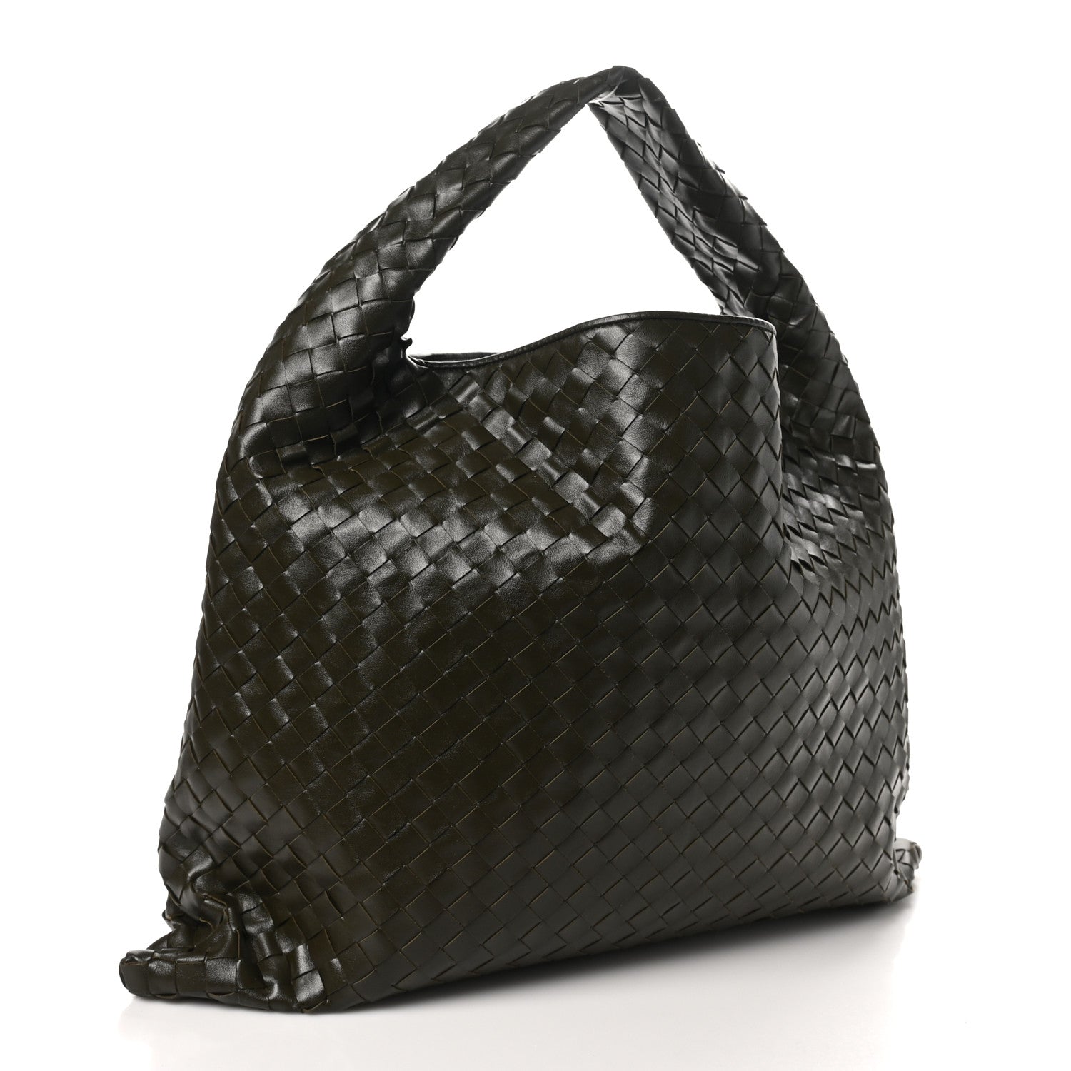 Bottega Veneta Calfskin Intrecciato Large Hop Fondant 3 of 9