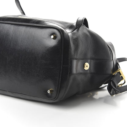 Burberry Calfskin Perforated Ellers Satchel Black 7 of 10