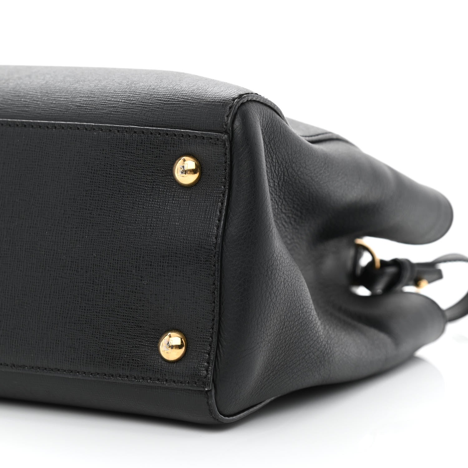 Fendi Vitello Elite Petite 2Jours Tote Black 9 of 10