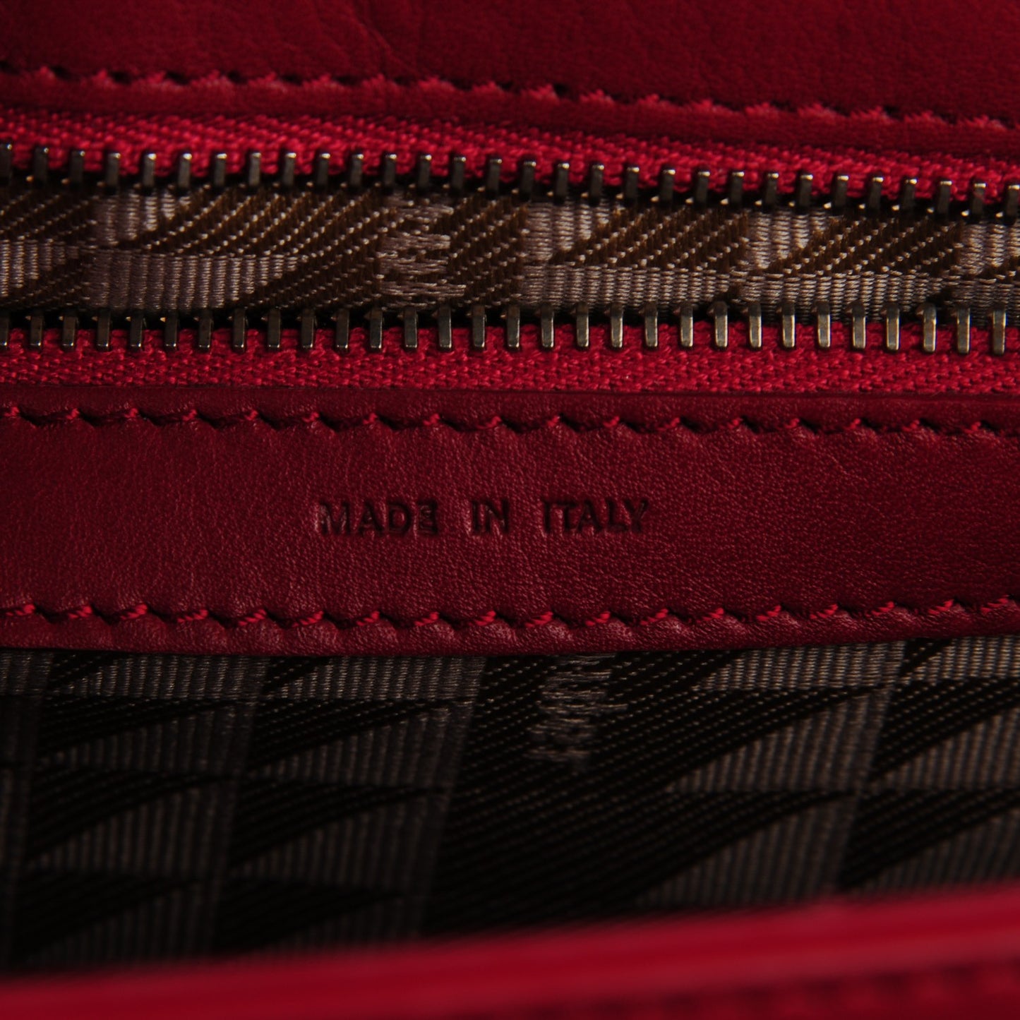 Calfskin PS11 Classic Shoulder Bag Chianti