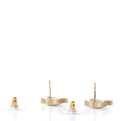 Chanel Quilted CC Earrings Gold 5 of 8