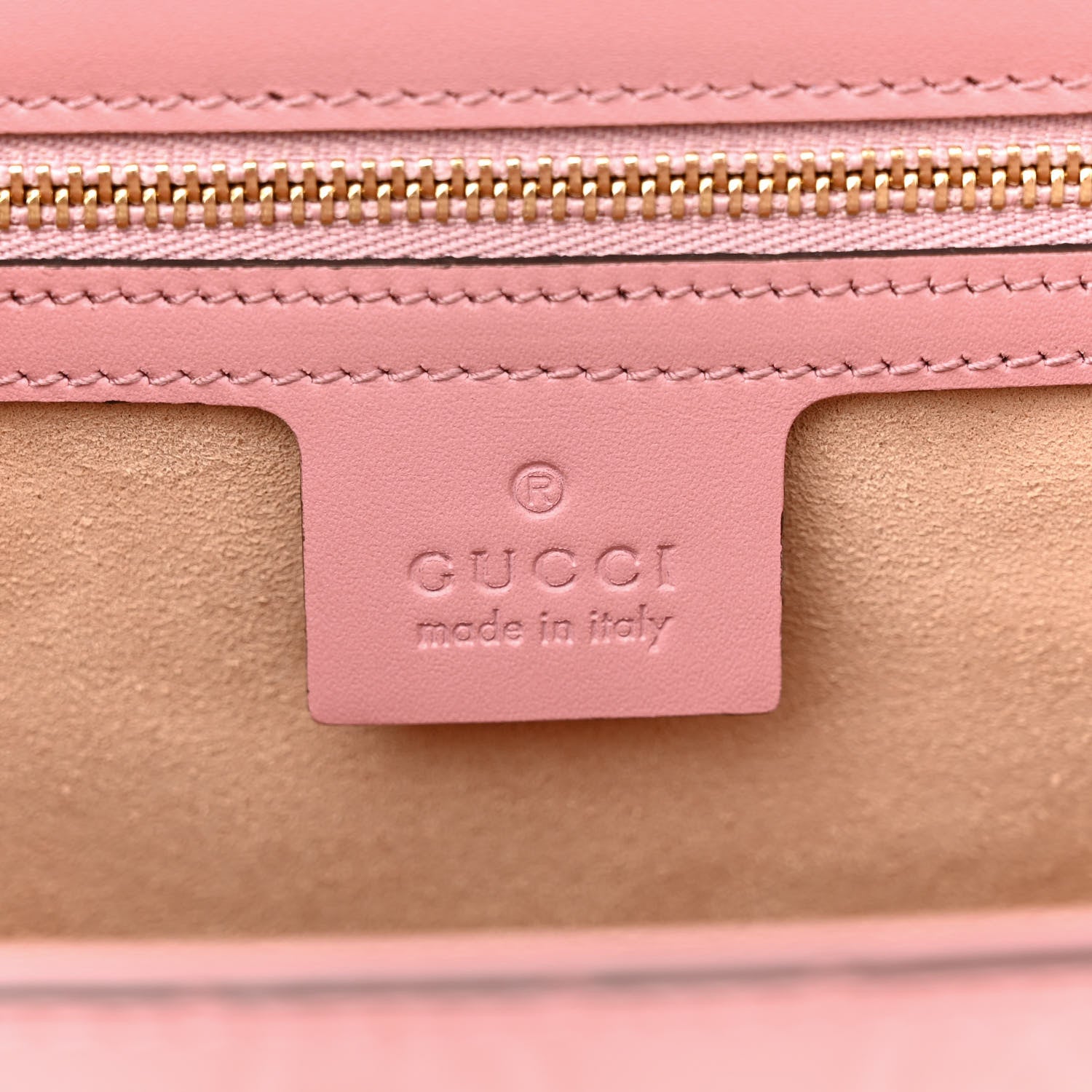 Gucci Guccissima Signature Medium Padlock Shoulder Bag Rose Baby Candy 6 of 14