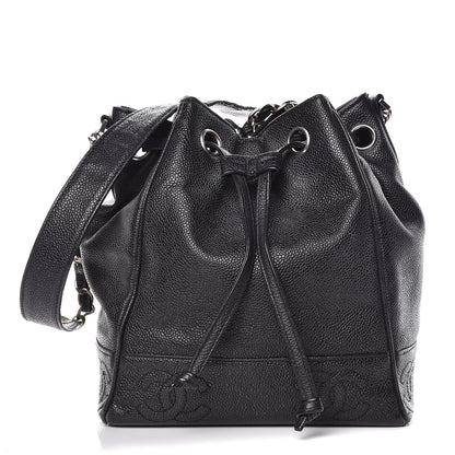 Chanel Caviar Drawstring Shoulder Bag Black 2 of 20
