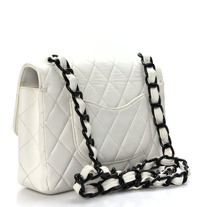 Chanel Lambskin Bekko Resin Medium Flap White 3 of 9