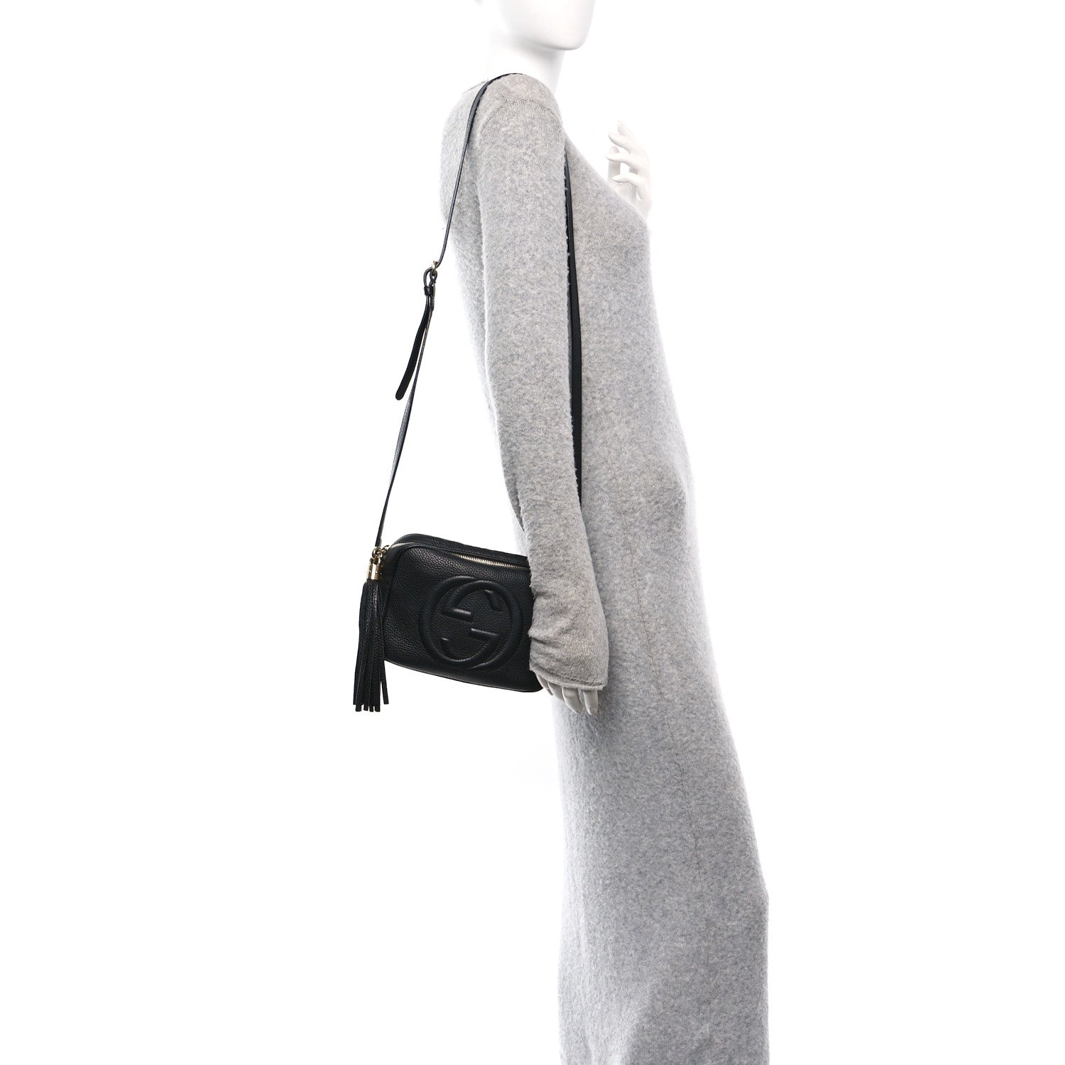 Gucci Pebbled Calfskin Small Soho Disco Bag Black 2 of 10