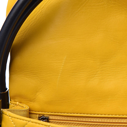 Chanel Quilted Lambskin Small Hula Hoop Flap Yellow 13 of 13