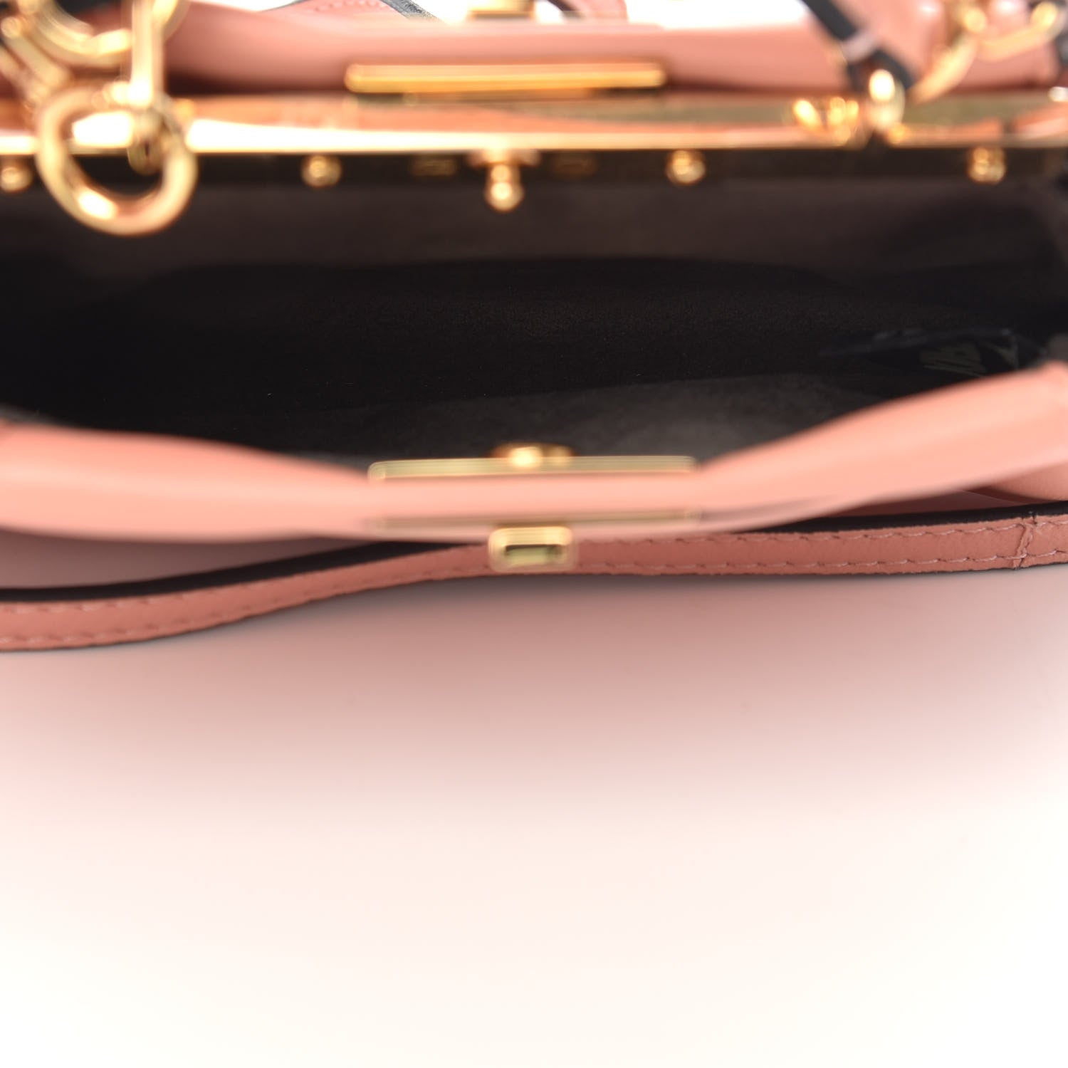 Fendi Shiny Nappa Micro Peekaboo Iconic Satchel Pink 5 of 8