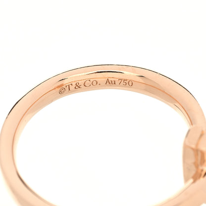 Tiffany 18K Rose Gold Diamond 2.5mm T T1 Ring 50 5.5 4 of 5