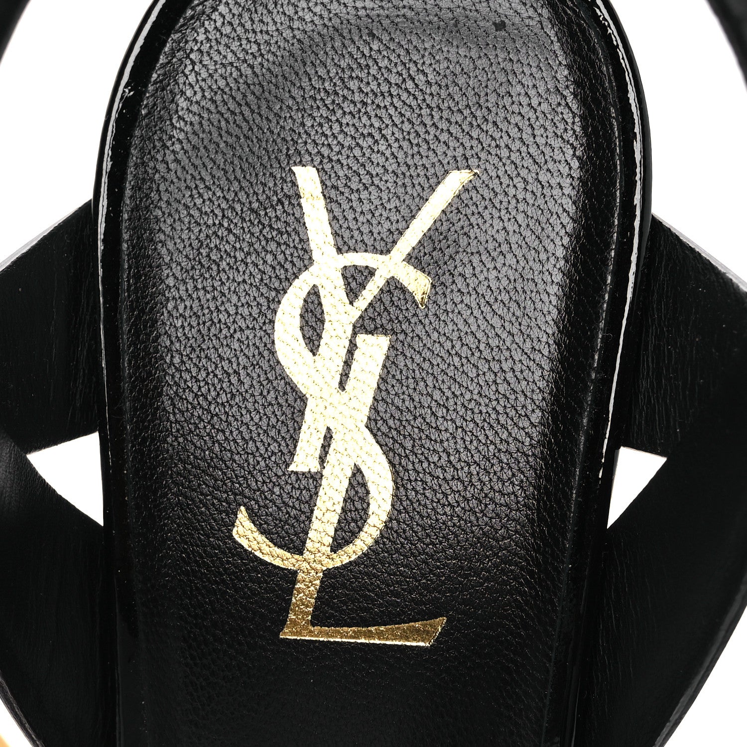 Saint Laurent Patent Tribute 105 Platform Sandals 38.5 Black 9 of 11