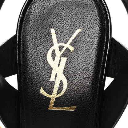 Saint Laurent Patent Tribute 105 Platform Sandals 38.5 Black 9 of 11