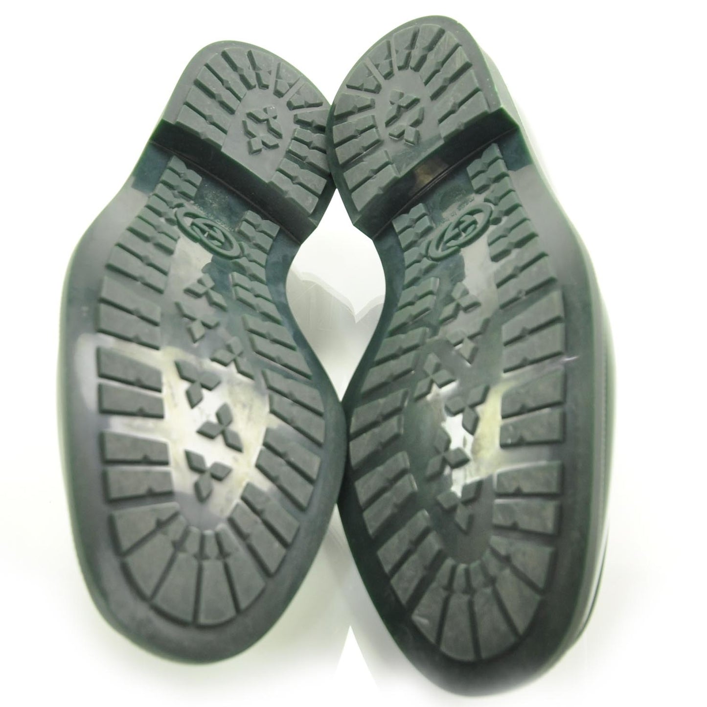 Mens Rubber Horsebit Moccasin Loafers Green 7