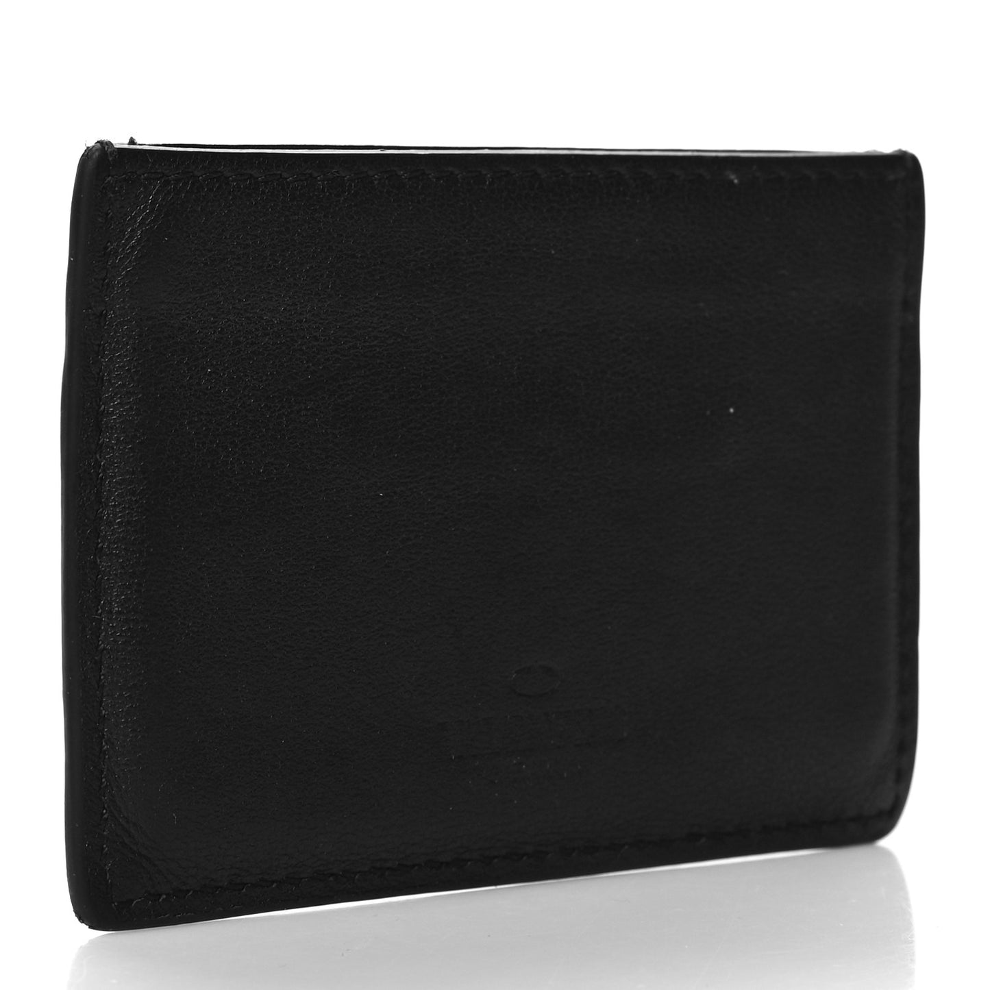 VALENTINO GARAVANI Vitello Rockstud Card Holder Black
