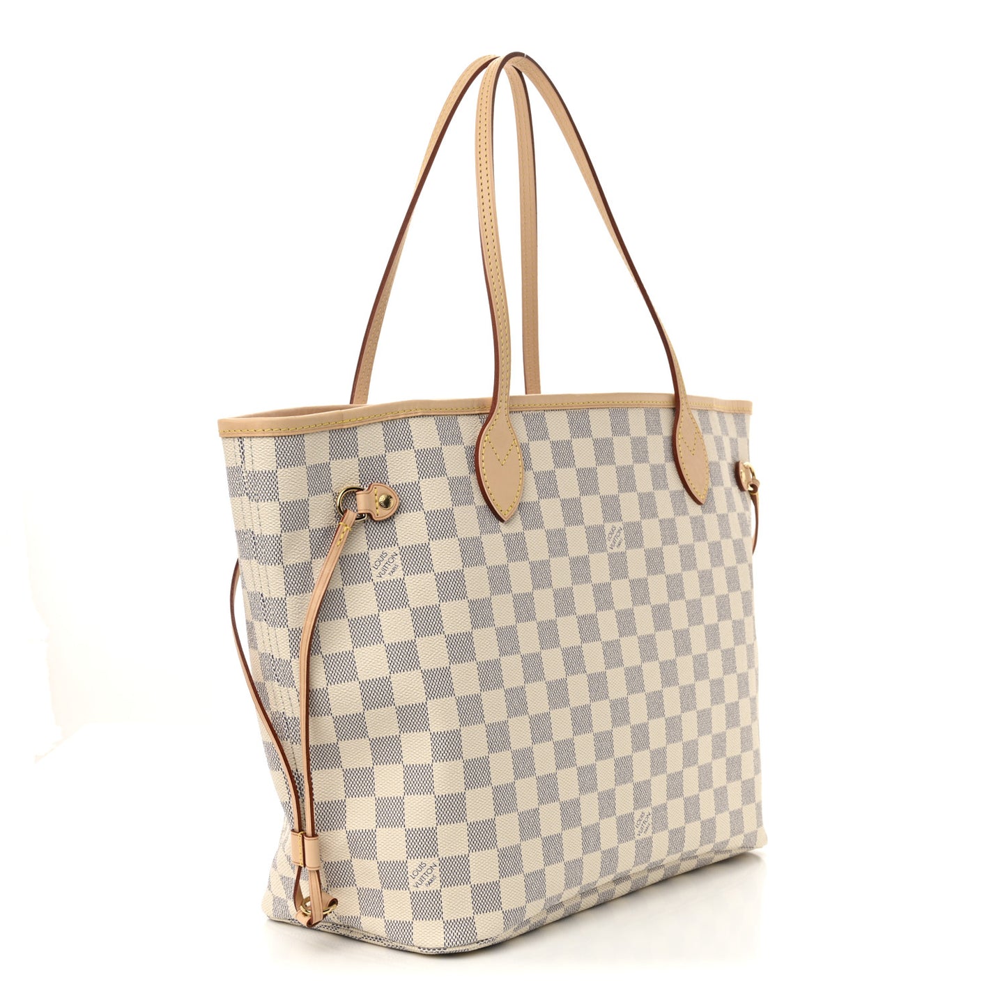 Damier Azur Neo Neverfull MM Rose Ballerine