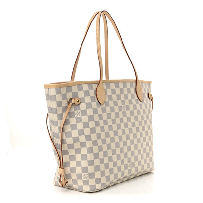 Louis Vuitton Damier Azur Neo Neverfull MM Rose Ballerine 4 of 11