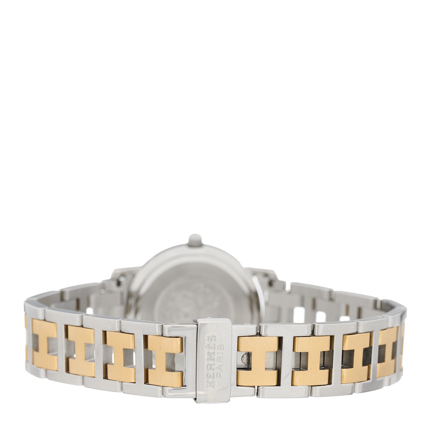 Hermes Stainless Steel 24mm Clipper Quartz Watch Gold 3 of 4