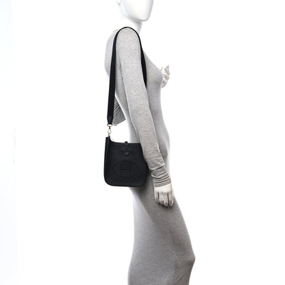 Hermes Taurillon Clemence Evelyne TPM Black 2 of 11