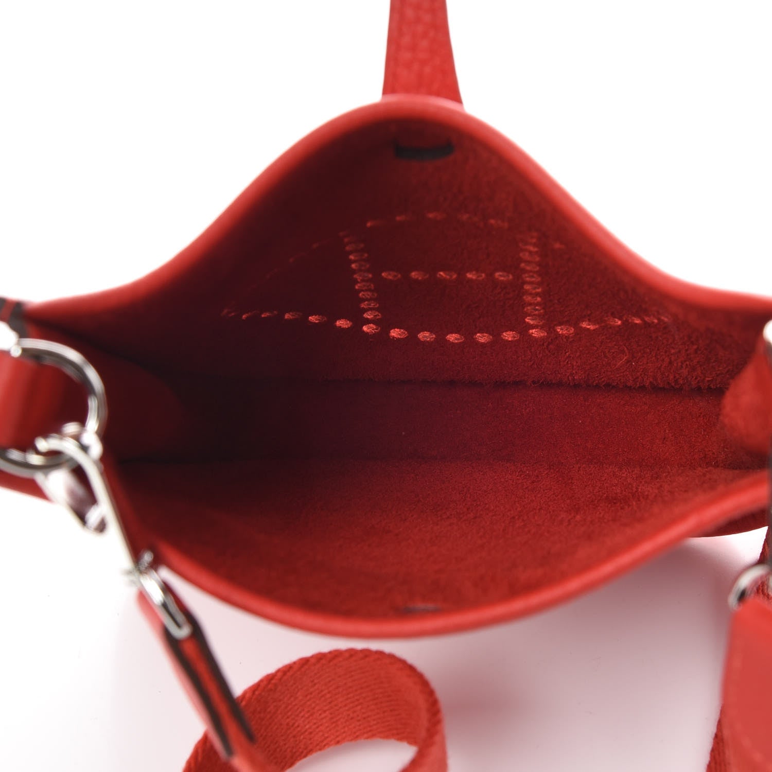 Hermes Taurillon Clemence Evelyne TPM Rouge Tomate 5 of 9