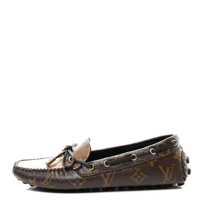 Louis Vuitton Patent Reverse Monogram Gloria Loafers 37 1 of 8