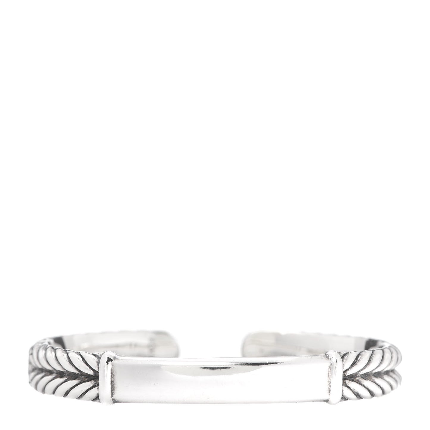Sterling Silver Chevron ID Bracelet