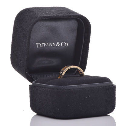 Tiffany 18K Yellow Gold Diamond Atlas Pierced Ring 50 5.25 5 of 5