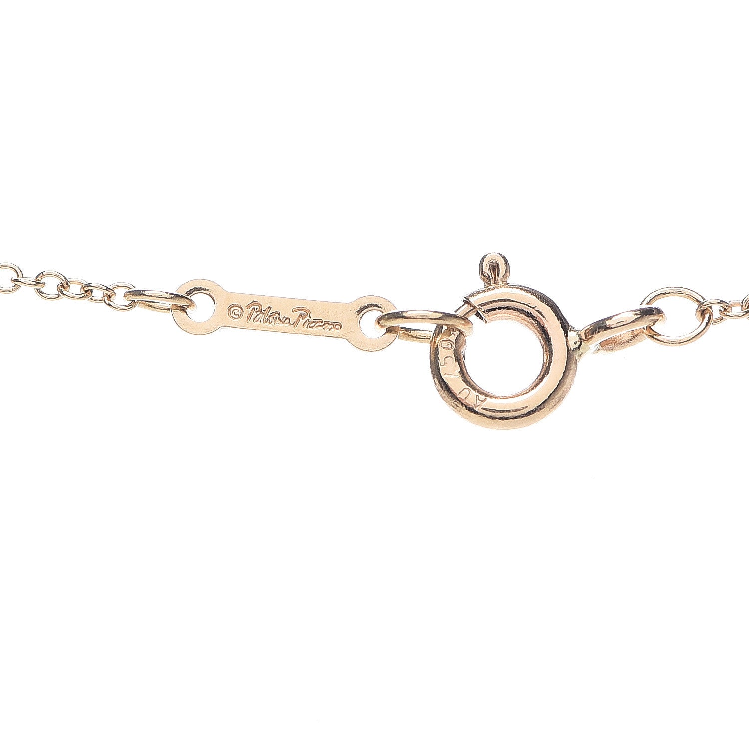 Tiffany 18K Yellow Gold Diamond Paloma Picasso Loving Heart Bar Pendant Necklace 5 of 6
