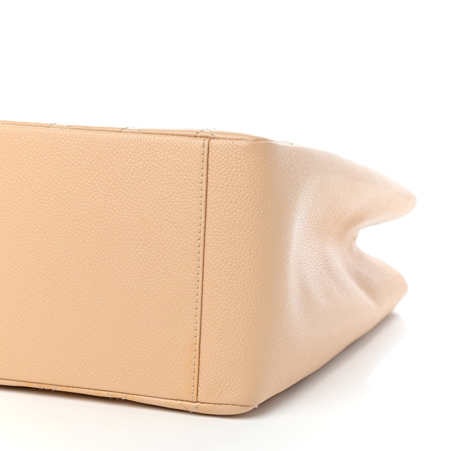 Caviar Quilted Grand Shopping Tote GST Beige Clair