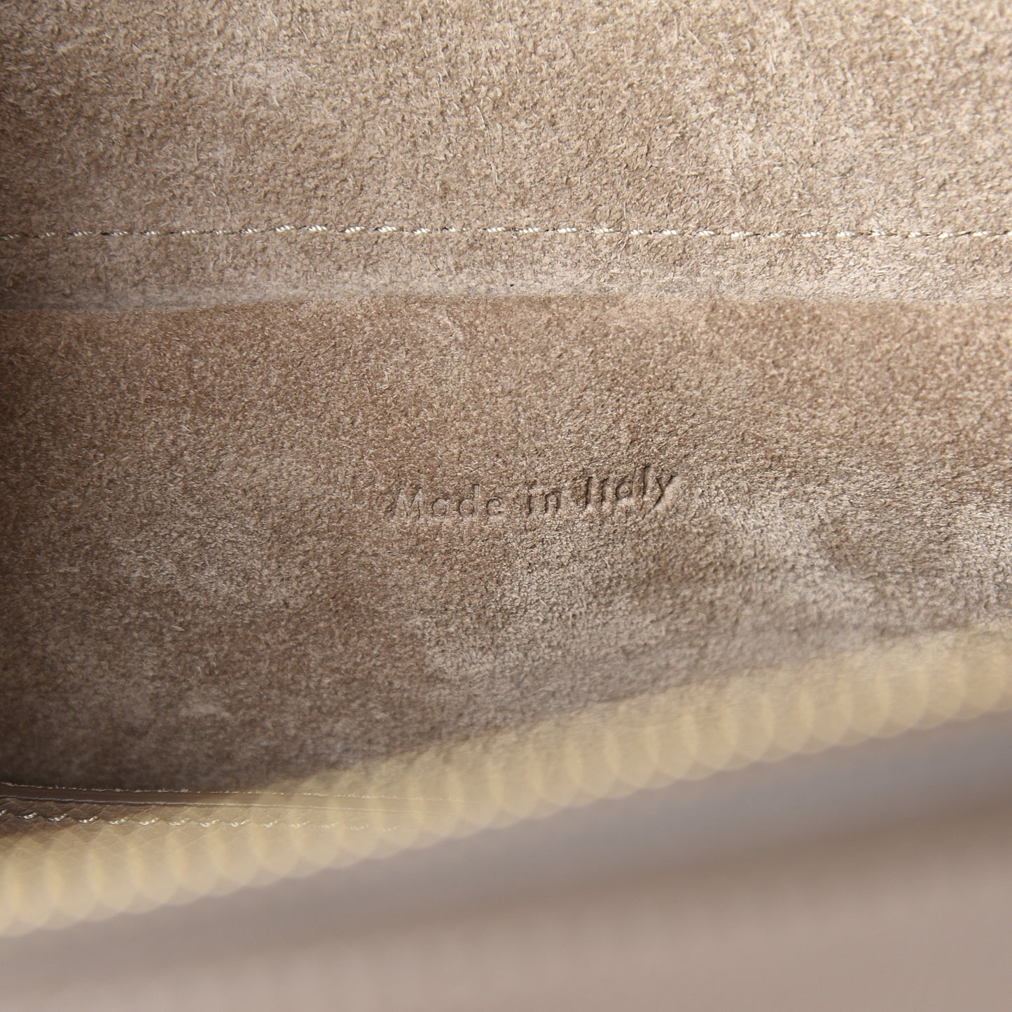 Grained Calfskin Micro Belt Bag Light Taupe
