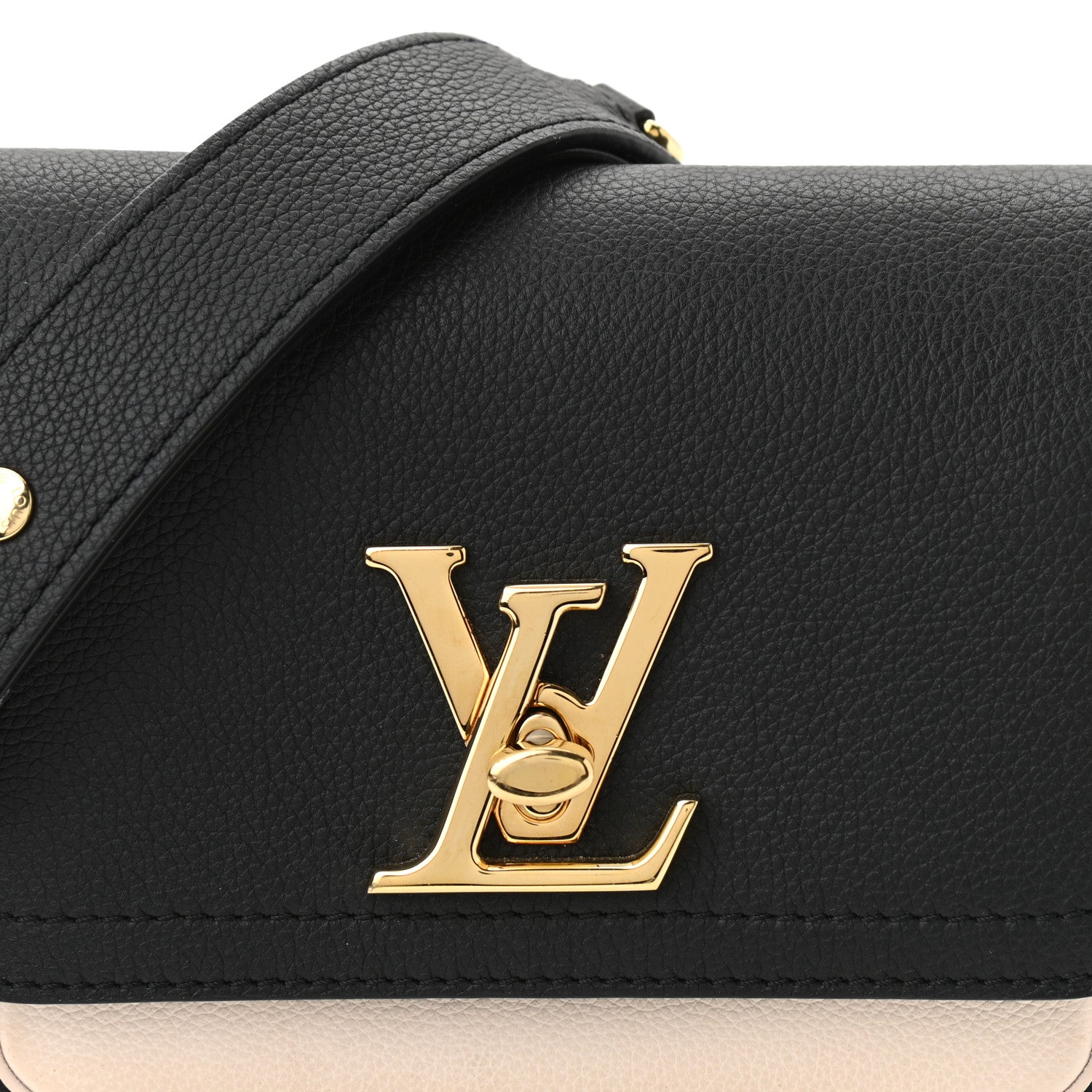 Louis Vuitton Grained Calfskin Lockme Tender Black 7 of 9