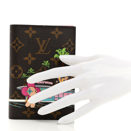 Louis Vuitton Monogram 2021 Christmas Animation Hollywood Passport Cover Fuchsia 2 of 6