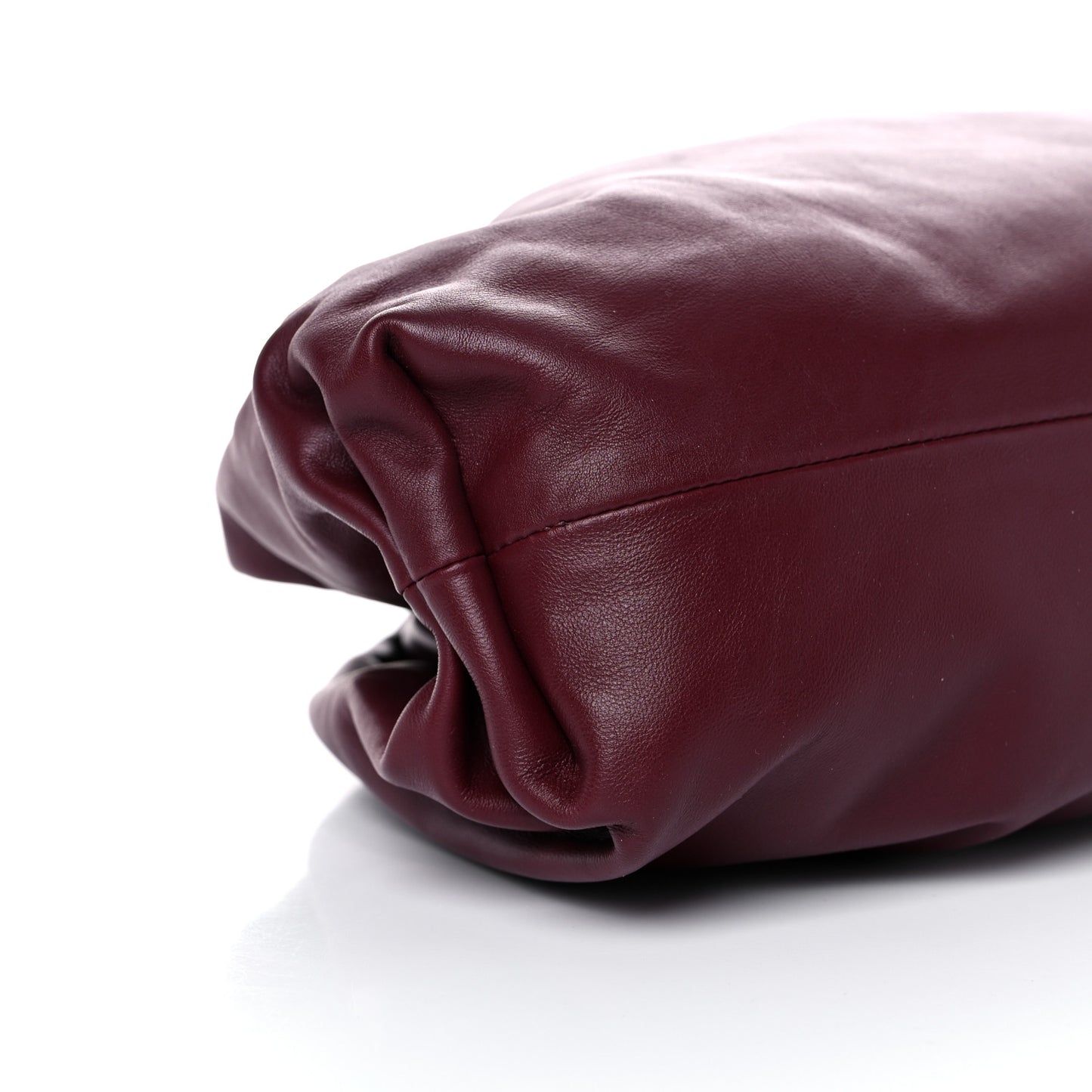Smooth Butter Calf The Pouch Oversized Clutch Bordeaux