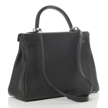 Hermes Togo Kelly Retourne 32 Black 3 of 11