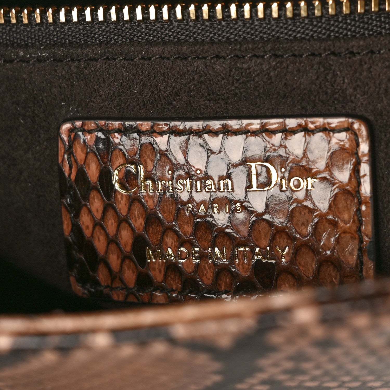 Christian Dior Snakeskin Mini Lady Dior Beige Multicolor 6 of 8