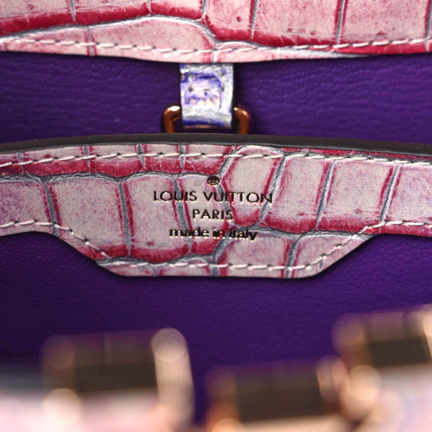 Crocodile Ombre BB Capucines Pink