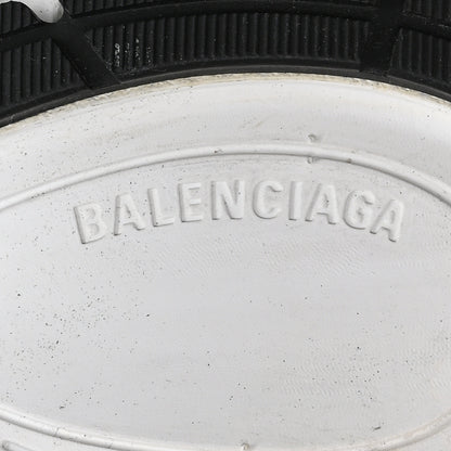 Balenciaga Metallic Calfskin Mesh Circuit Womens Sneaker 37 Silver White 7 of 8