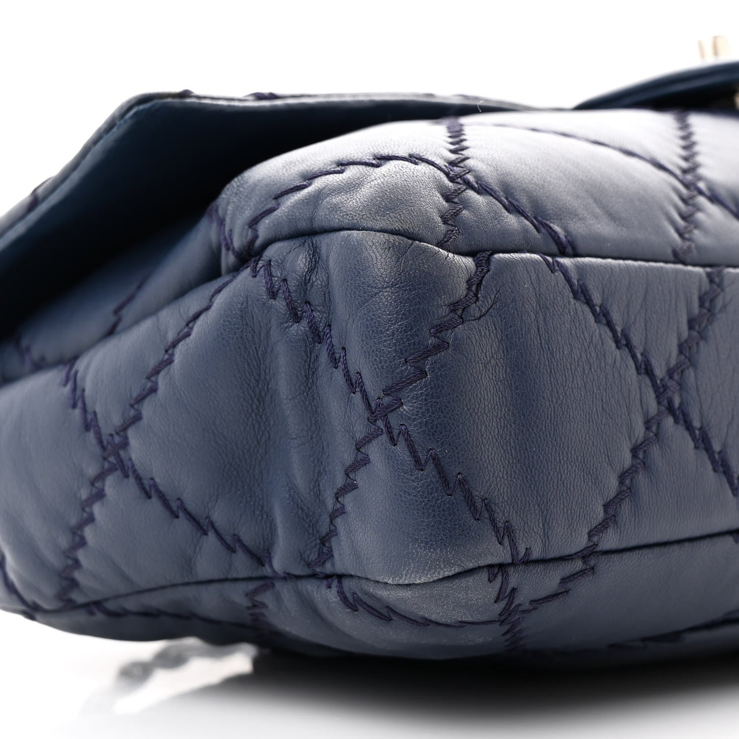 Chanel Lambskin Ultimate Stitch Flap Blue 9 of 14